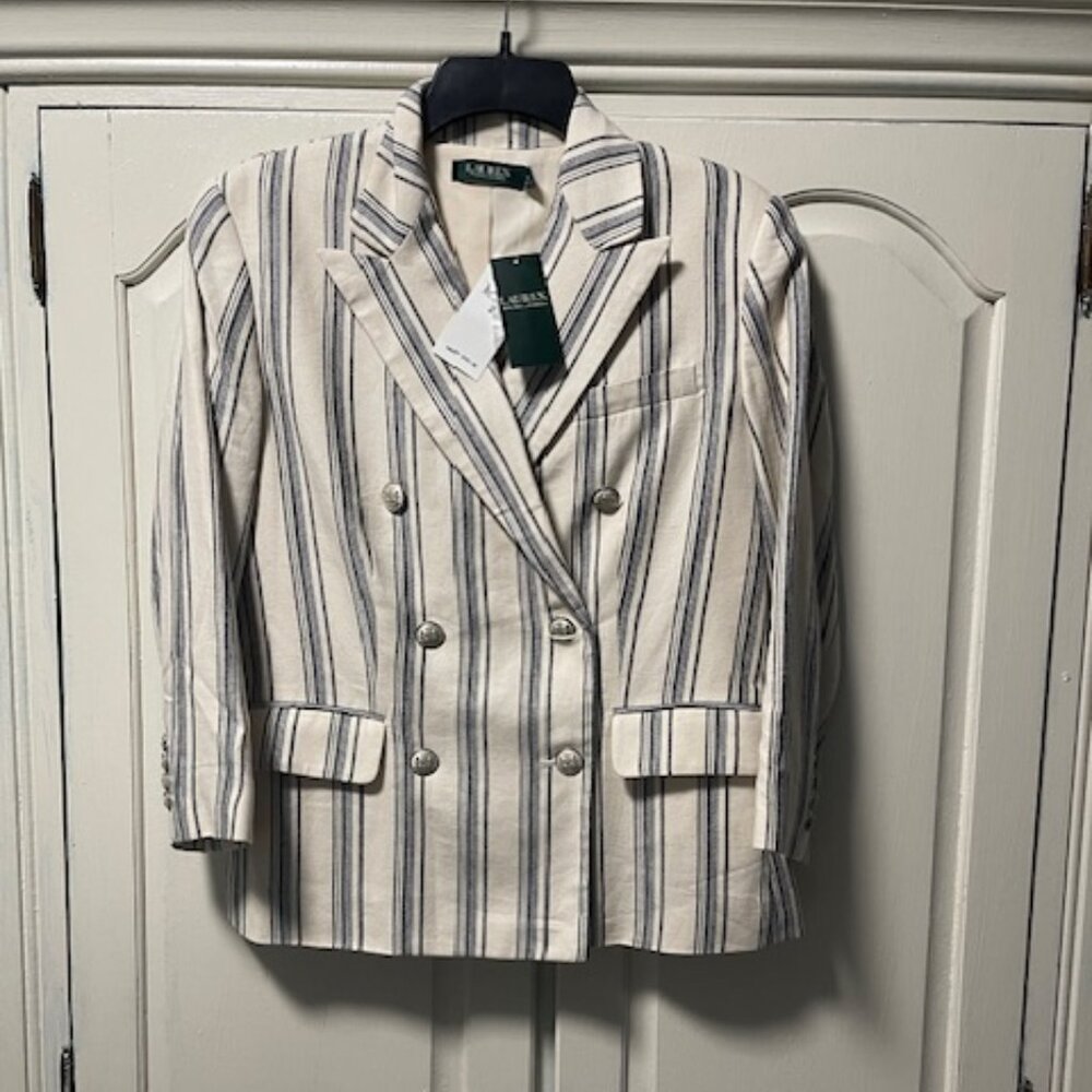 Ralph Lauren Striped double breasted Blazer